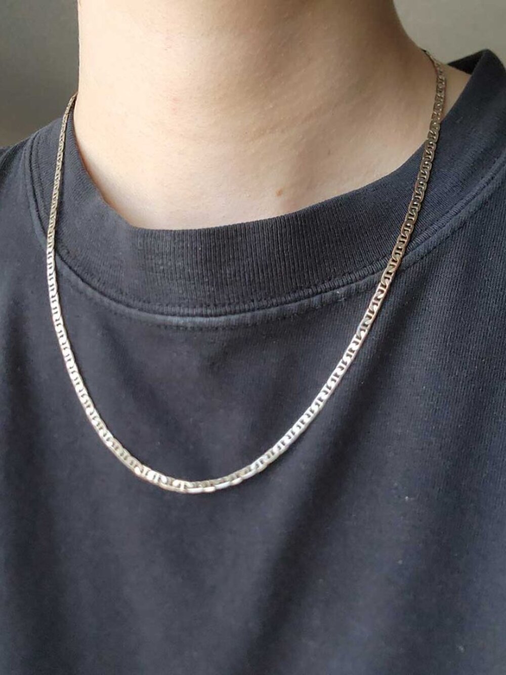 20 inches silver toned mariner chain - Picture 10 of 13